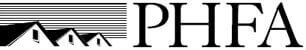 PHFA PHFA black and white printer logo